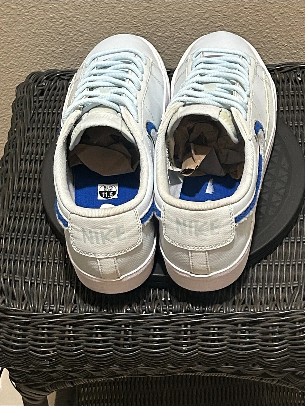 Nike Blazer Low 3D Chenille Swoosh Blue Tint AV6964-001